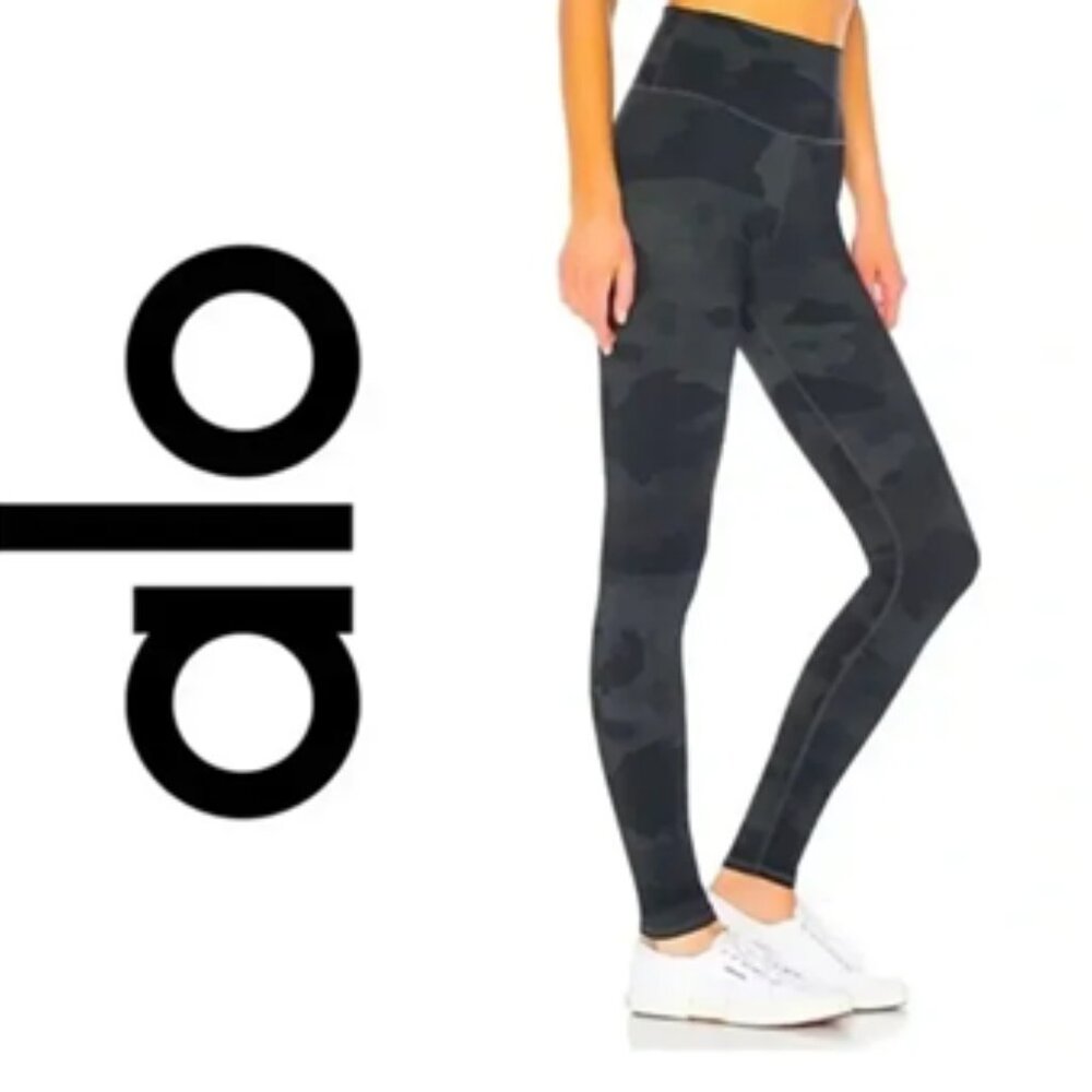 alo yoga High-Waist Camo Vapor Legging, Women's Size Large